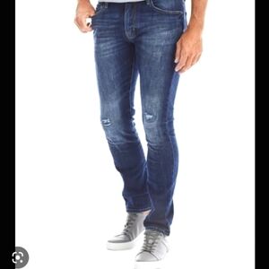 Stonefield Hallman Ultra Slim Fit Distressed Jeans, 38  X 31 waist Gorpcore